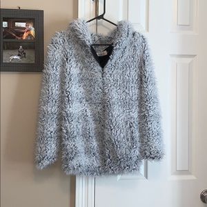 zip up sherpa jacket